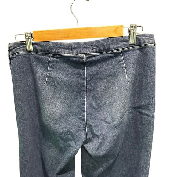 Free People Low Rise Split Hem Y2K Boho Coastal Cowgirl Pull On Flared Jeans 28 - Picture 6 of 14